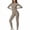 Khaki, variant on Sports Pants Women's Long Sleeve Jumpsuit Full Body Zipper High Stretch One Piece Yoga Bodysuit Beige M