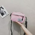 thumbnail image 4 of MesaSe Mode Femmes Toile Patchwork Crossbody Téléphone Sac Mini Sacs à Main (Blanc), 4 of 6