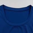 thumbnail image 4 of Weikingp Tight Shirts For Women，Going Out Tops Crew Neck Scrub Undershirt Short Sleeve Slim Fitted Casual Shirts Business Casual Outfits Short Sleeve Shirts Blue L, 4 of 8