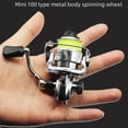 thumbnail image 1 of Ultra-Portable Mini Metal Fishing Reel with Linen Wheel Design - Lightweight Small Spinning Reel for Ice Fishing, Micro Jigging & Long Casting - Durable Compact Pen Rod Compatible Fishing Wheel, 1 of 5