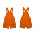 thumbnail image 4 of hotojiny Men's Denim Overalls Shorts Jean Bib Jumpsuit Lightweight Adjustable Straps Casual Workwear Summer Romper with Pockets, 4 of 6