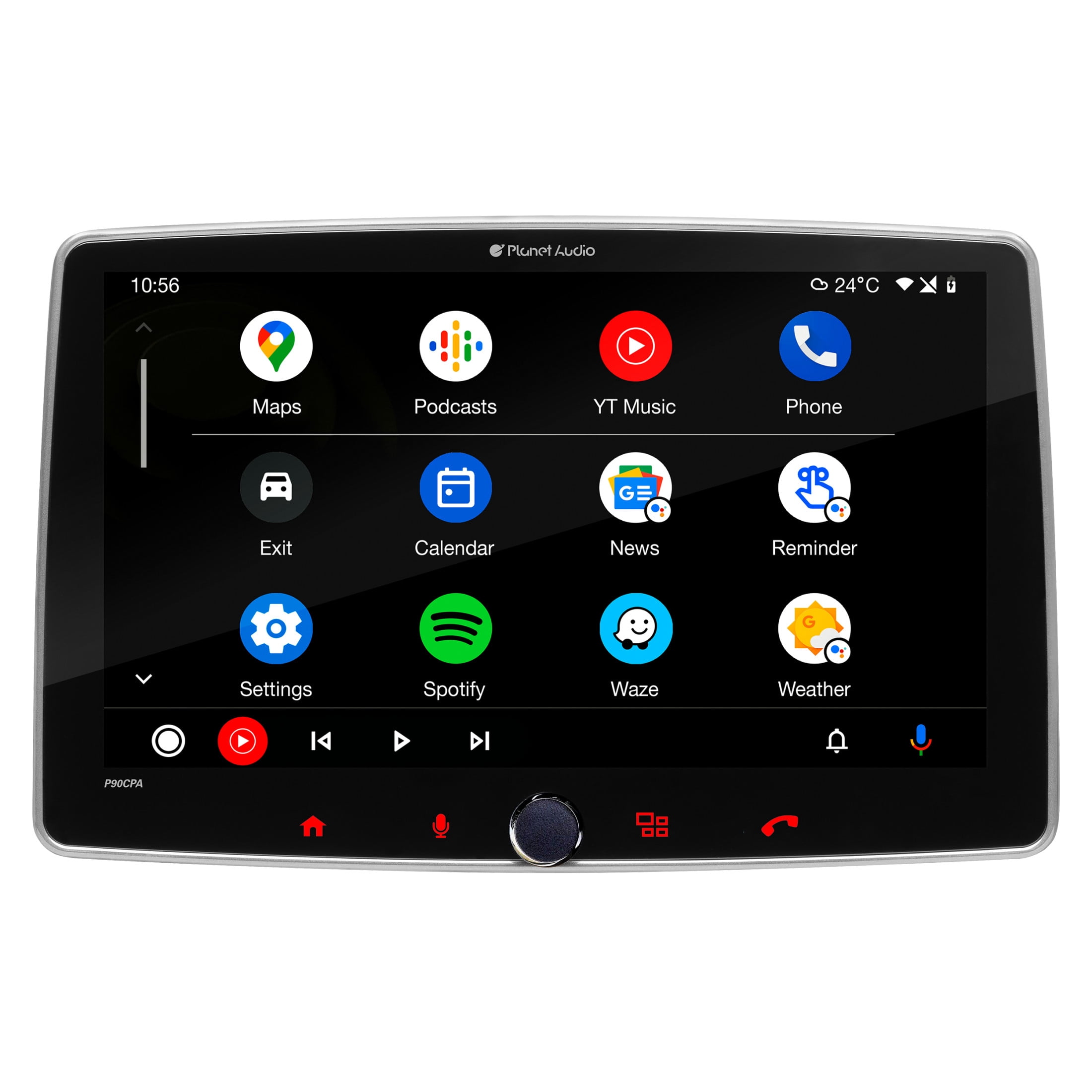 Planet Audio, Car Stereo, Apple CarPlay, 9 Inch Capacitive