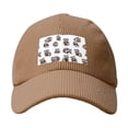 thumbnail image 4 of Baseball Cap Bent Eaves Design 6 Piece Cap Body Breathable Not Hot Plastic Cap Drag For Daily Travel Vacation Cute Gray Raccoon Khaki, 4 of 8