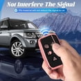 thumbnail image 3 of Key Fob Cover Compatible with Range Rover LR4 Sport Evoque Jaguar XF XJ XJL F-Pace Keychain Case Holder Protector,Pink, 3 of 6