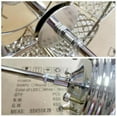 thumbnail image 4 of AFANQI 6 Lights Modern Crystal Chandelier, Silver Semi Flush Mount Ceiling Light Fixture Crystal Ceiling Light for Living Room Dinning Room Kitchen, 4 of 10