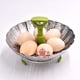 thumbnail image 3 of Cesta de vapor plegable ZHAOCHENG acero inoxidable con mango extensible anticaliente y pies antideslizantes, 3 of 5