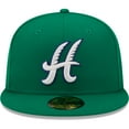 thumbnail image 2 of Men's New Era Green Hartford Yard Goats Alternate Logo Authentic Collection 59FIFTY Fitted Hat, 2 of 5