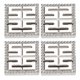 thumbnail image 2 of Hebilla Decorativa De Metal, Hebilla De Metal De Carácter Resistente Al Desgaste De Calidad Para Decoración De Jeans Para Madres Para Bolsa De Bricolaje Octpeak Plata B01-51-52065, 2 of 8