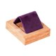 thumbnail image 4 of Soporte de madera para pendientes, exhibidor de pendientes, organizador de pendientes suave para regalo Morado oscuro, 4 of 7