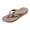 Brown, variant on Rokment Women's Men's Thick Sole Flip Flops Non-Slip Cushioned Beach Pool Water Slide Sandals Comfortable Orthopedic Summer Thong Slippers Beige Size 6