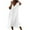 White, variant on Plus Size Dresses for Curvy Women Casual Solid Color Short Sleeve V Neck Dress Stitching Loose Womens Casual Dresses White L
