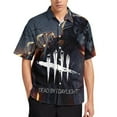 thumbnail image 2 of Dead by Daylight DBD Casual Short Sleeve Shirt Lapel Collar Shirt Summer Beach Shirt 4XL, 2 of 8