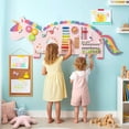 thumbnail image 2 of Costway 11-in-1 Wall-mounted Wooden Sensory Wall Panels for Kids Early Development Pink, 2 of 10