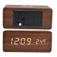 thumbnail image 3 of Relajes desesspertador led, relaj electrónico seguro y estable para dormitorio, relajor activado por voz, relaj desespertorador digital con detección de temperatura para, 3 of 7