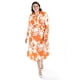 thumbnail image 1 of Vestido sublimado Roman Fashion /Tallas Extras, 4307 (Naranja flor) naranja 36, 1 of 6