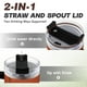 thumbnail image 4 of Vaso para beber SANDJEST, vaso aislante de acero inoxidable de 40 oz, 4 of 7