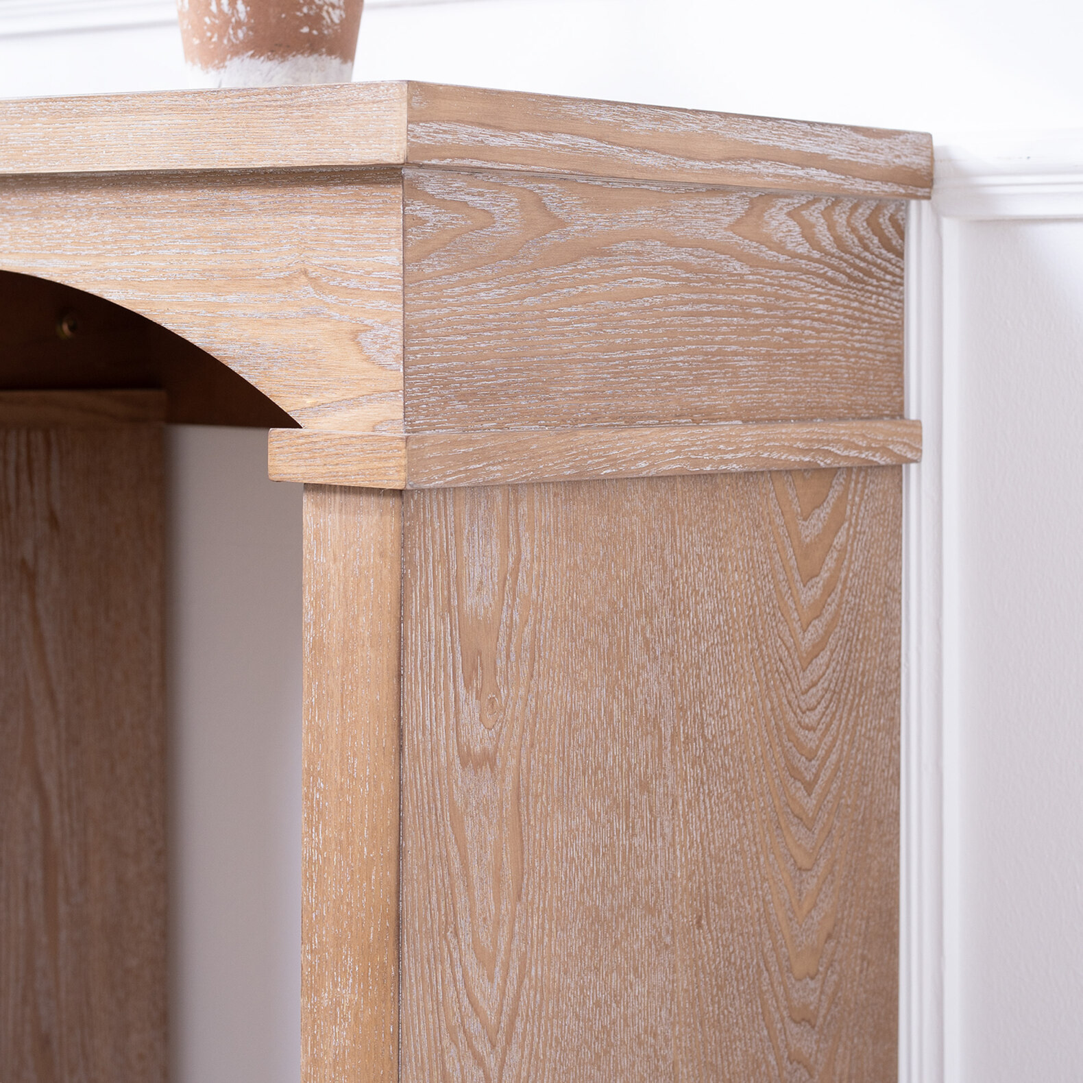 Rustic Archway Console Table 60 Inch Long Entryway Sofa Table with Decorative Arched Legs, Narrow Hallway Table for Small Spaces, Natural Wood Finish Foyer Table for Living Room