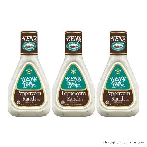 Peppercorn Ranch Dressing (Peppercorn Ranch, 16 Fl Oz, Pack Of 3