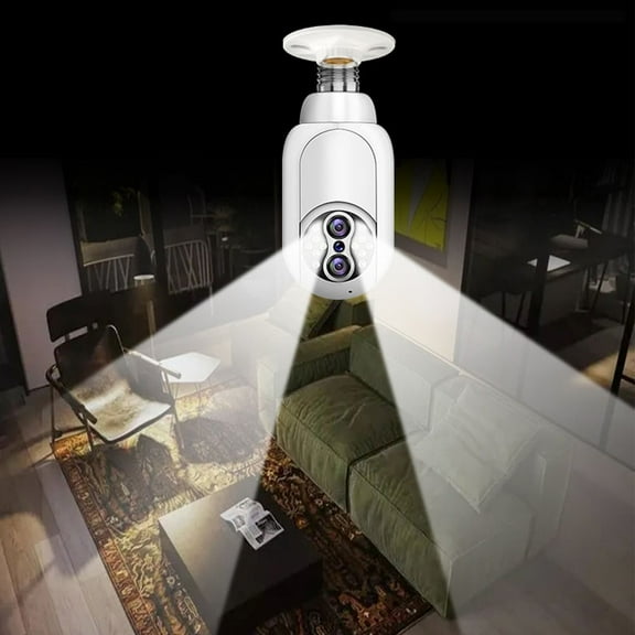 4K Security Camera System - Dual-Lens 360° Camera with Auto 15x Zoom & 355° Panoramic View, Designed for Outdoor Surveillance & Home Security Monitoring