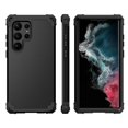 thumbnail image 2 of Dteck Case for Galaxy S23 Ultra,Drop Protection Rugged Shockproof Rubber Military Protective Bumper Hard Cover Armor Heavy Duty for Samsung Galaxy S23 Ultra, Black, 2 of 7