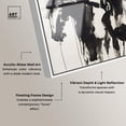 thumbnail image 4 of Horses in Ink Framed High-Gloss Acrylic Glass Wall Art Farm Animals Art by Art Remedy, White Frame, 30 x 20, 4 of 7
