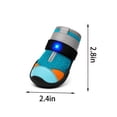 thumbnail image 3 of Light Up Shoes for Dogs,4Pcs LED Glowing Pet Boots with Breathable Mesh Upper,Keeps Dog Dry and Comfortable for Small Medium Pets, Blue Size5, 3 of 9