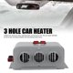 thumbnail image 3 of Kit De Calentador Descongelador De Parabrisas De Coche, Calentador De Coche Compacto De Calentamiento Rápido De 3 Orificios, Temperatura Ajustable CC Versátil Para Camión, 3 of 7