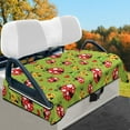 thumbnail image 2 of Yuyamidu Colorful Ladybug Golf Cart Seat Covers, Flannel Golf Cart Seat Towel Blanket for 2 Passenger, Heart Golf Cart Seats Cushion for Club Car Gift for Golfer, Green, 2 of 8
