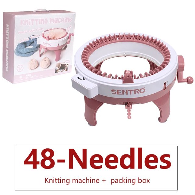 22/40/48needle Handmade Knitting Machine Cylinder Wool Loom Scarf Sweater Hat Socks Adult Children Lazy Artifact Christmas Gift