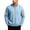 Sky Blue, variant on Chiccall Mens Corduroy Sweatshirts Full Zip Stand Collar Long Sleeve Sweat Shirts Winter Plus Size Casual Athletic Jacket for Men