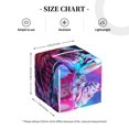 thumbnail image 4 of Yiaed Neon Skull With Milkshake Print Tissue Box Cover, PU Leather Decorative Organizer for Tabletop, Bathroom, Car, Office Creative Decorative, 4 of 7