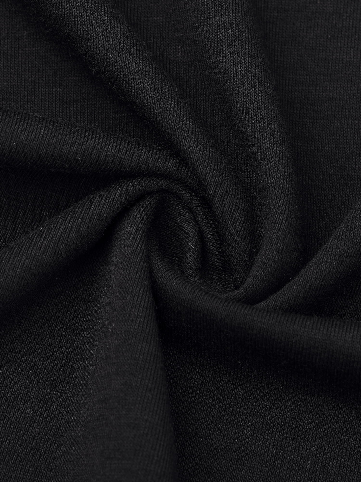 DARING DIVA Women's Casual 3/4 Sleeve Ruffle Asymmetrical Hem Blouse M Black