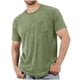 thumbnail image 1 of Ceisia Men's Cotton Lightweight Performance Short Sleeve Crew Neck Pocket T-shits Athletic Top - Quick Dry - Soft Green XL Gift, 1 of 5