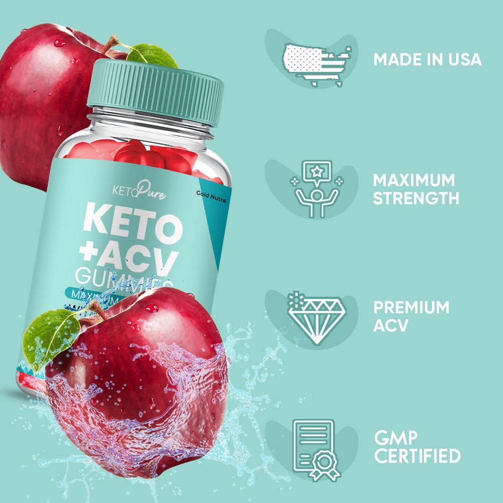 (5 Pack) Keto Pure ACV Gummies, Keto Pure Keto + ACV Gummies, Maximum Strength Official Supplement for Men and Women