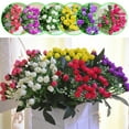 thumbnail image 4 of 36 Heads Artificial Flower Rose Bud Bouquet Fake Flowers Wedding Home Decor, 4 of 4