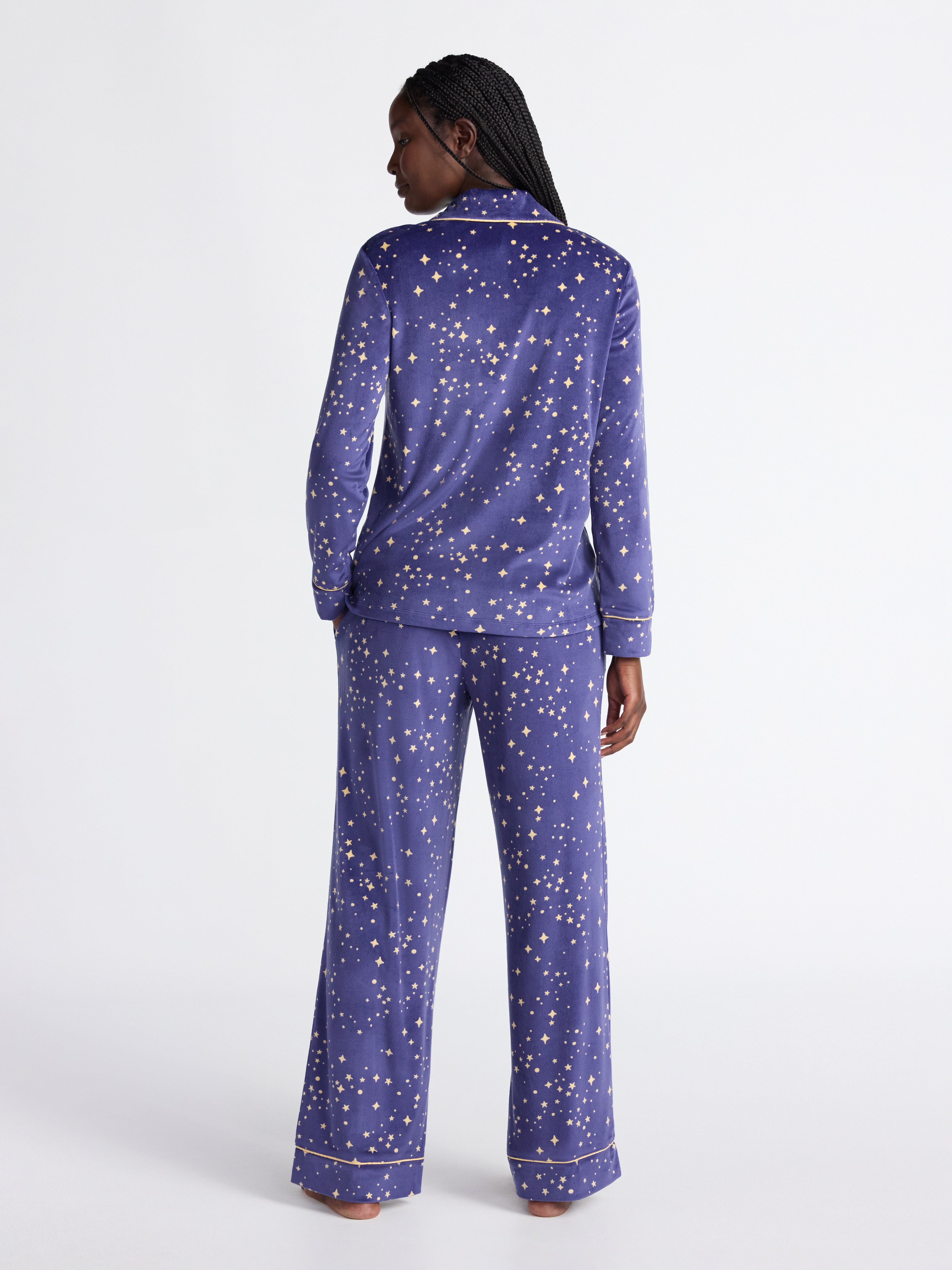 juledancewear セット Joyspun Women's Stretch Velour Notch Collar Long Sleeve