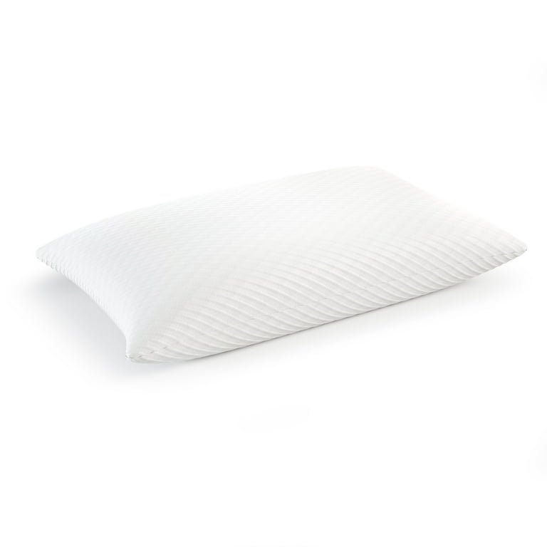 BioPEDIC Memory Foam Pillows King Size White Pack Of 2 Shredded Foam Filling For Plush Support Airflow Hypoallergenic Non Toxic Materials