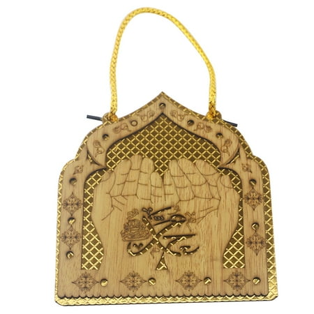

Ramadan Muslim Islamic Pendant Door Window Shape H-anging Ornament for Gurban Eid Mubarak