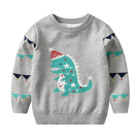 

1-6T Toddler Boys Girls Sweaters Uccdo Kids Christmas Knitted Sweatshirts Pullover Tops