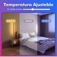 thumbnail image 4 of 4 Focos Led Wifi Inteligente Rgbcw Alexa Google Siri 9w E27 Control Por Voz Ajustable Luz Multicolor Bombillas Luz Focos Bluetooth Rgb 127v, 4 of 5