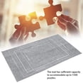 thumbnail image 4 of YAHHU Portable Puzzle Mat Felt Storage Blanket for Up To 1500 Pieces, Non Slip Jigsaw Board Carpet Accessories for Children and Adults, 46x26 inches / 116x66 cm, Gray, 4 of 9