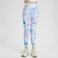 thumbnail image 2 of FINALGANG Child Girls Tie Dye Leggings High Stretch Athletic Pants For Everyday Wear Comfortable Sports Yoga Pants Trousers For Toddler Kids And Teen Soft Breathable Fabric Daily Wear 13-14 Years, 2 of 8