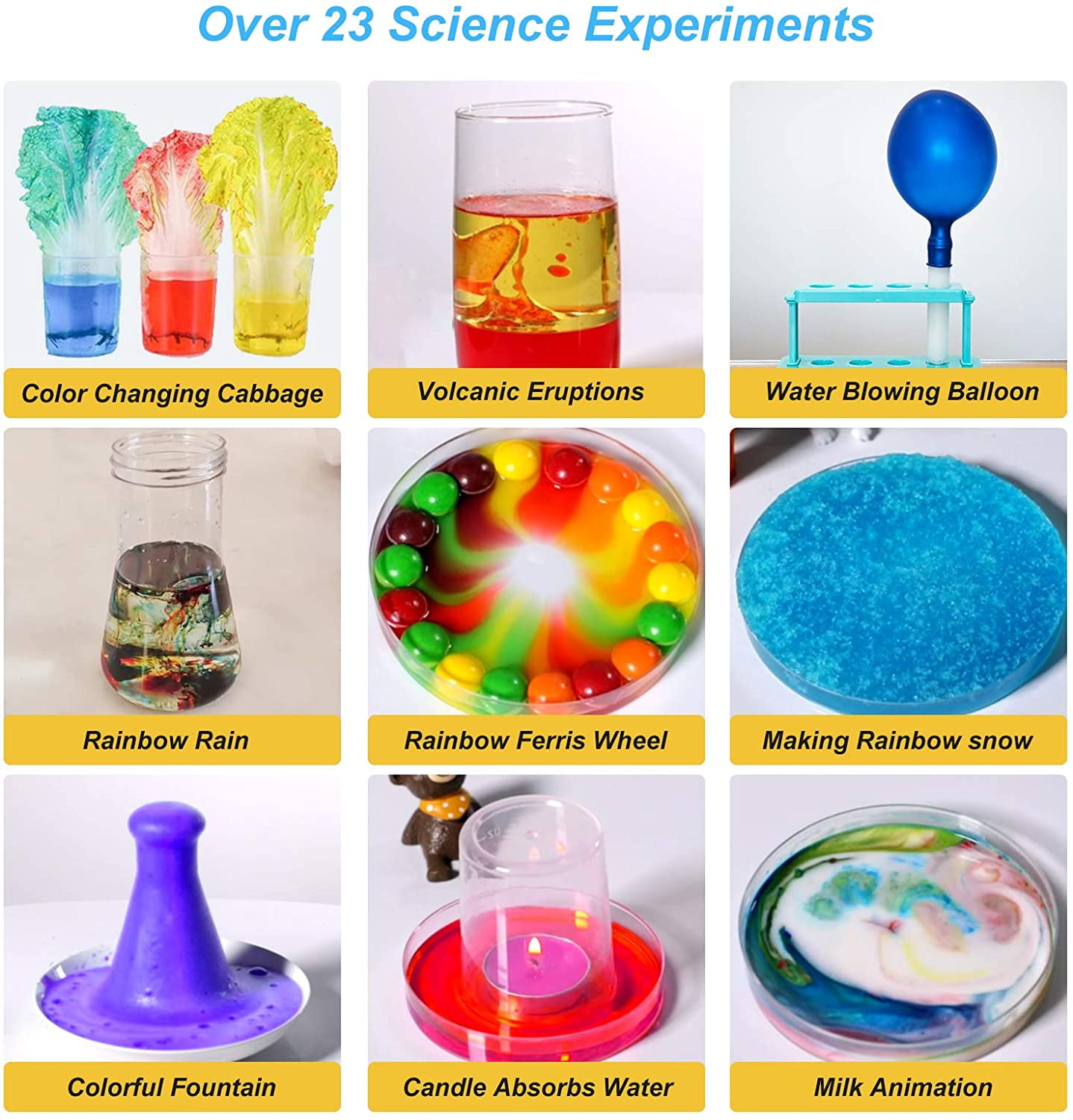 Chemistry Lab Stem Homily Science Kit For Kids With Over 23 Science Experiments 