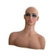 thumbnail image 3 of Cabeza de peluca femenina, soporte de exhibición de peluca de maniquí para joyería, gafas, postizos, 3 of 9