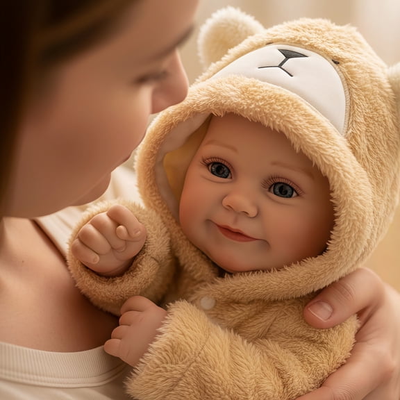 20-Inch Realistic Reborn Baby Doll with Hand-Painted Details – Baby Dolls with Accessories Lifelike Doll Toy Gift for Kids 3