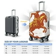 Cauagu Vintage Cowboy On A Bronco Horse Print Travel Luggage Cover