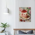 thumbnail image 4 of ARISTURING  Coquette Room Decor Poster Strawberry Cake Canvas Painting Pink Wall Art Vintage Trendy Balletcore Decor Coquette Aesthetics Preppy Girly College Apartment Decor 16x20 in, 4 of 5