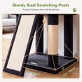 thumbnail image 4 of Globlazer 70" Large Cat Tree, Heavy Duty Multi-Level Cat Tree Tower with Sisal Scratching Posts & Condos, Dark Grey, 4 of 9