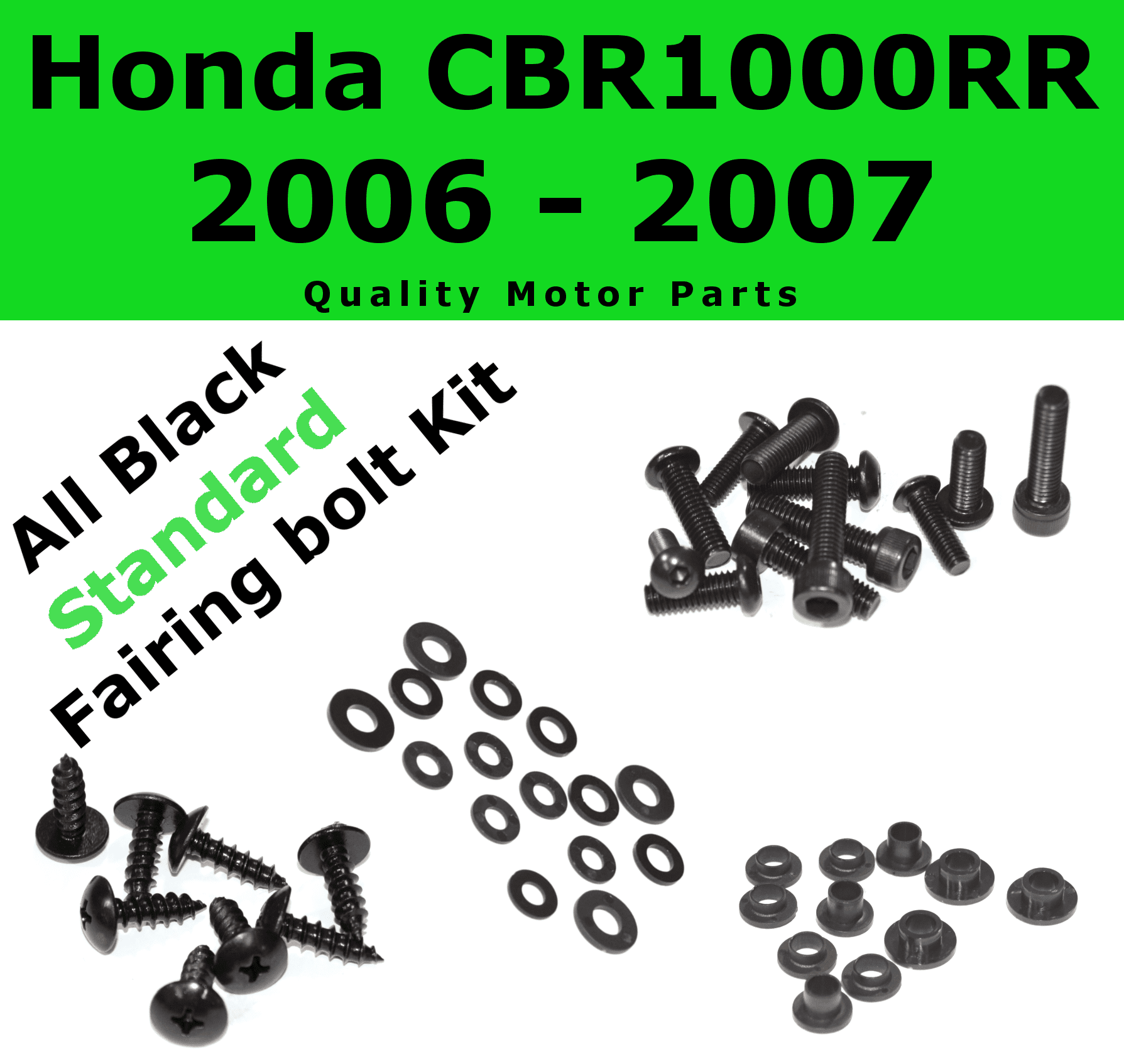 Aftermarket Complete Fairing Bolt Kit Body Screws For Honda CBR1000RR 2006-2007