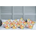 thumbnail image 6 of Ambesonne Colorful Throw Pillow Cover 4 Pack, Summer Holiday Sandals, 20", Multicolor, 6 of 6